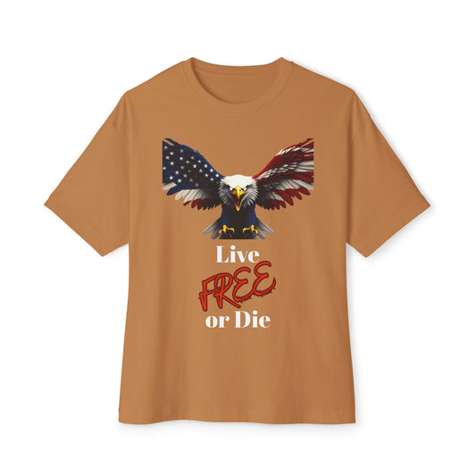 Live Free Or Die Patriotic Eagle on a Premium Tee