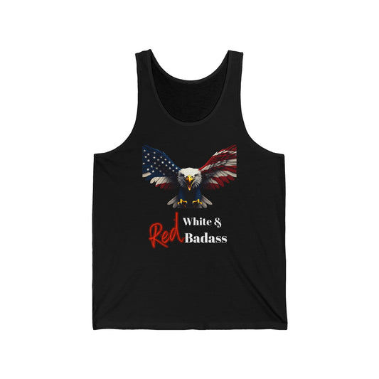 Red White & Badass Patriotic Eagle - Premium Tank Top