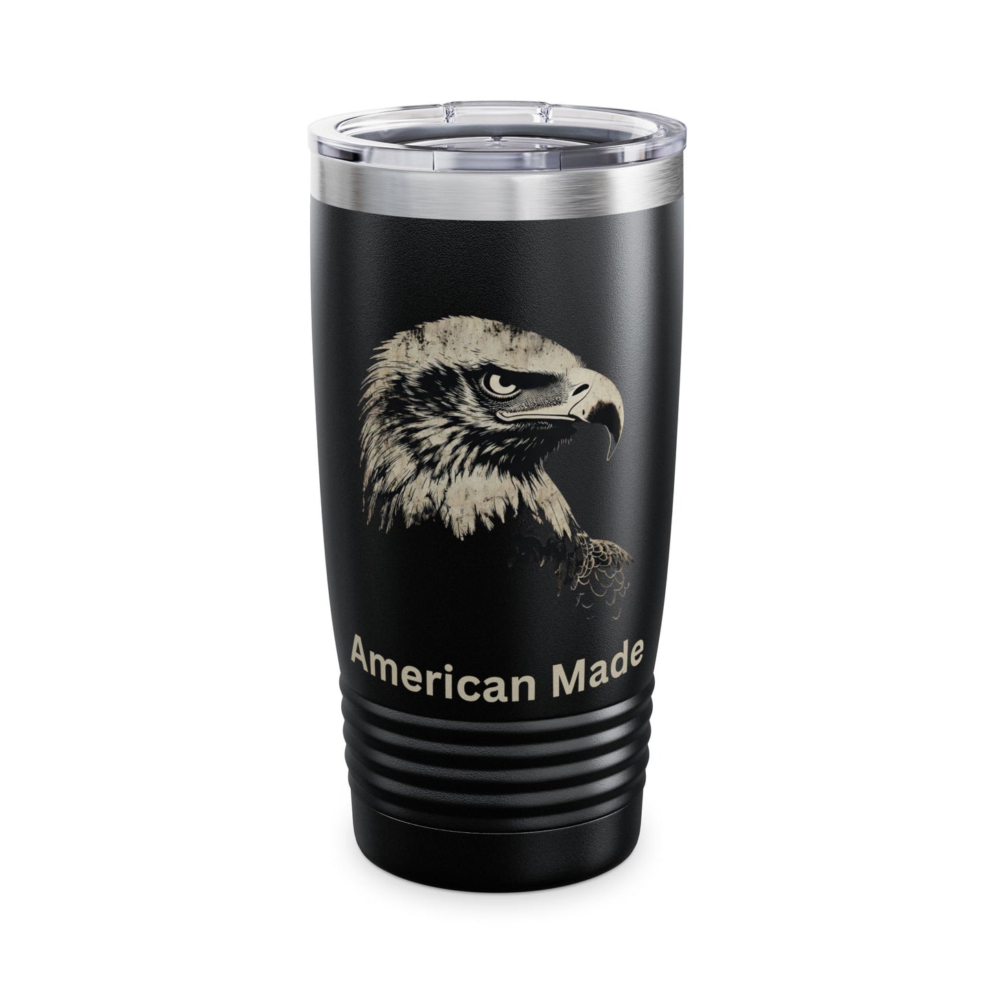 American Made text at the bottom of a 20oz Insulated Tumbler