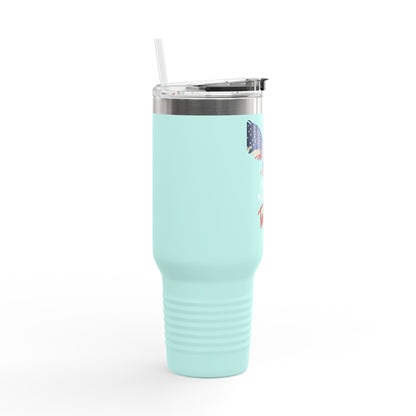 Freedom Has Talons Patriotic Eagle 40oz tumbler