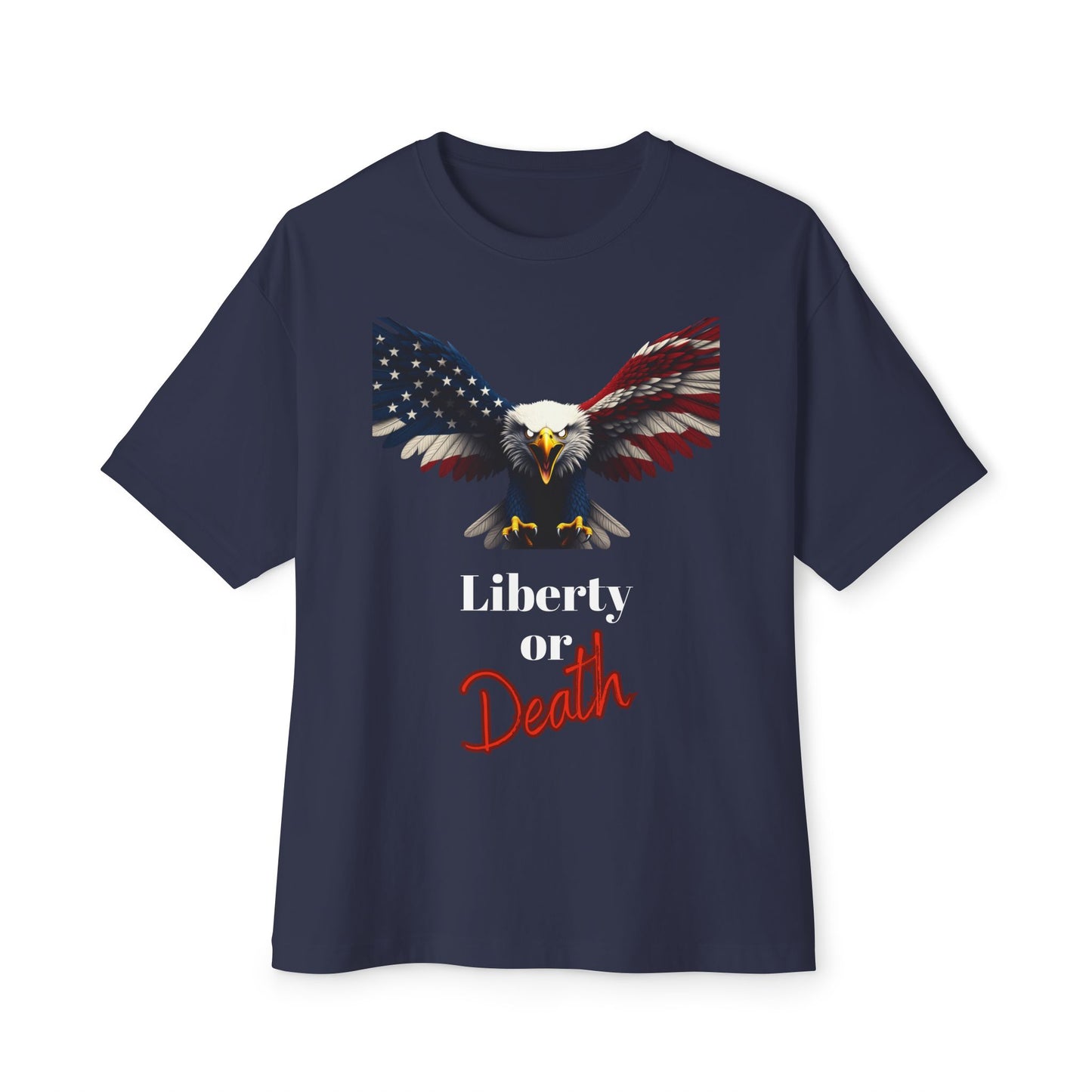 Liberty Or Death Patriotic Eagle on a Premium Tee