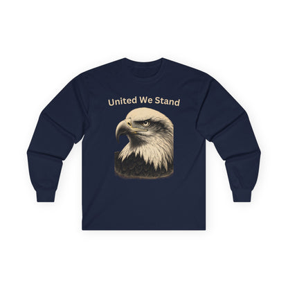 United We Stand text on a Long-Sleeve Tee