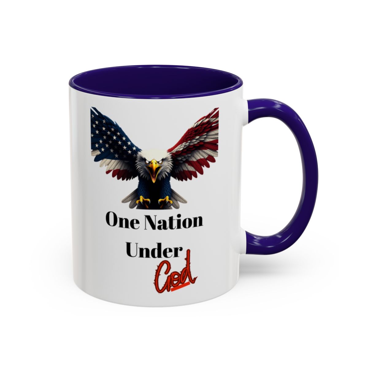 One Nation Under God Eagle Design Ceramic Mug