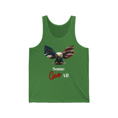 Some Gave All Patriotic Eagle on a Premium Tank Top