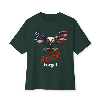 Never Forget Patriotic Eagle on a Premium Tee