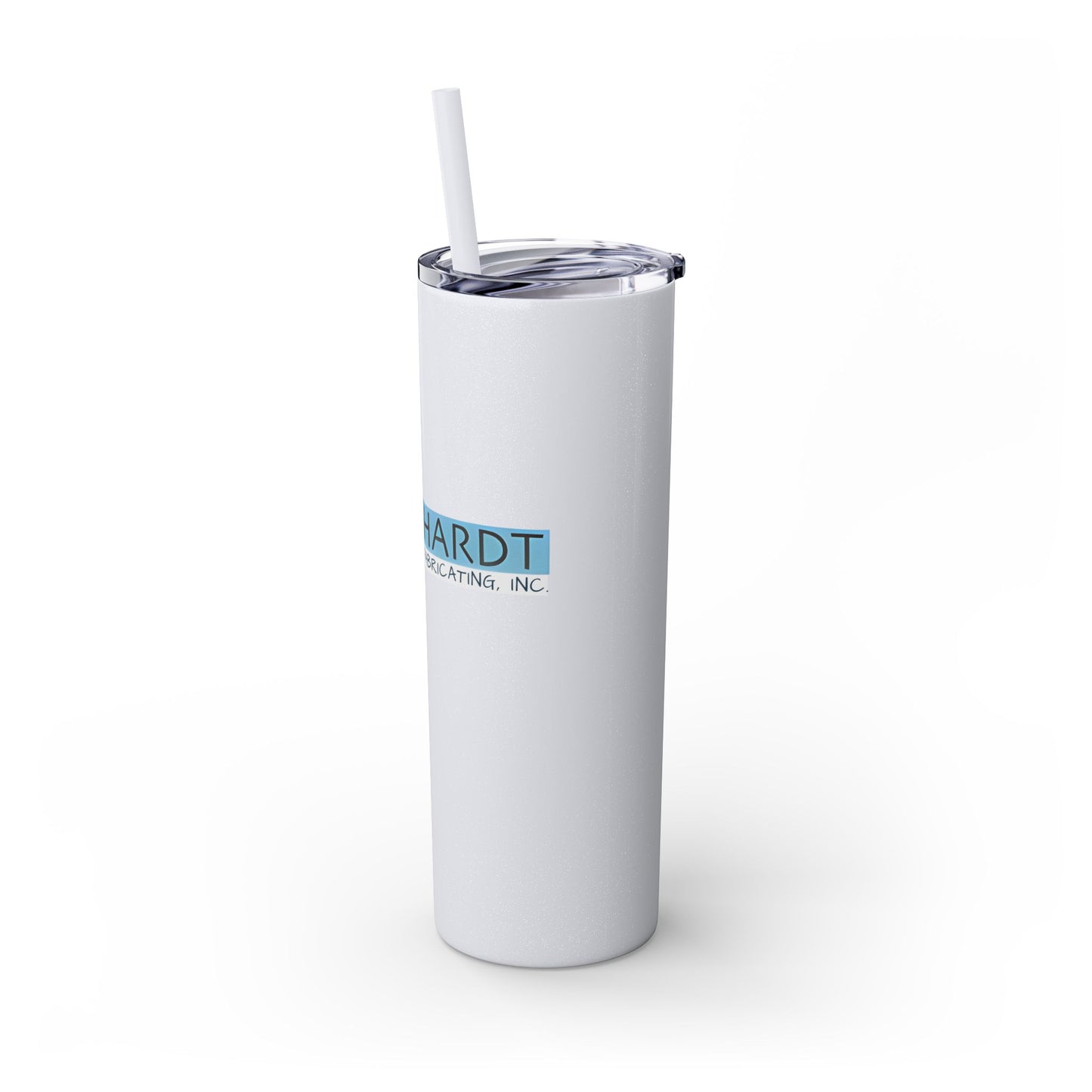 Burghardt Metal Fabricating, Inc., logo on a 20oz Skinny Tumbler
