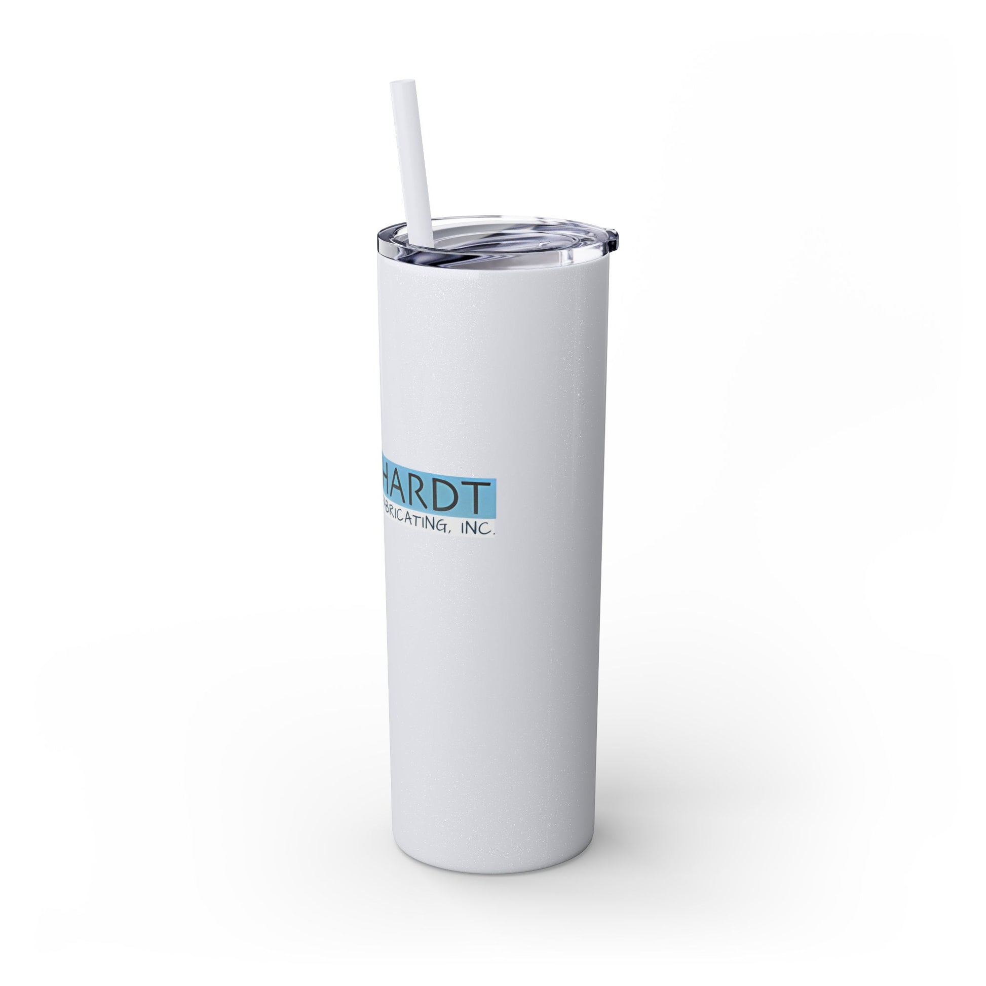 Burghardt Metal Fabricating, Inc., logo on a 20oz Skinny Tumbler