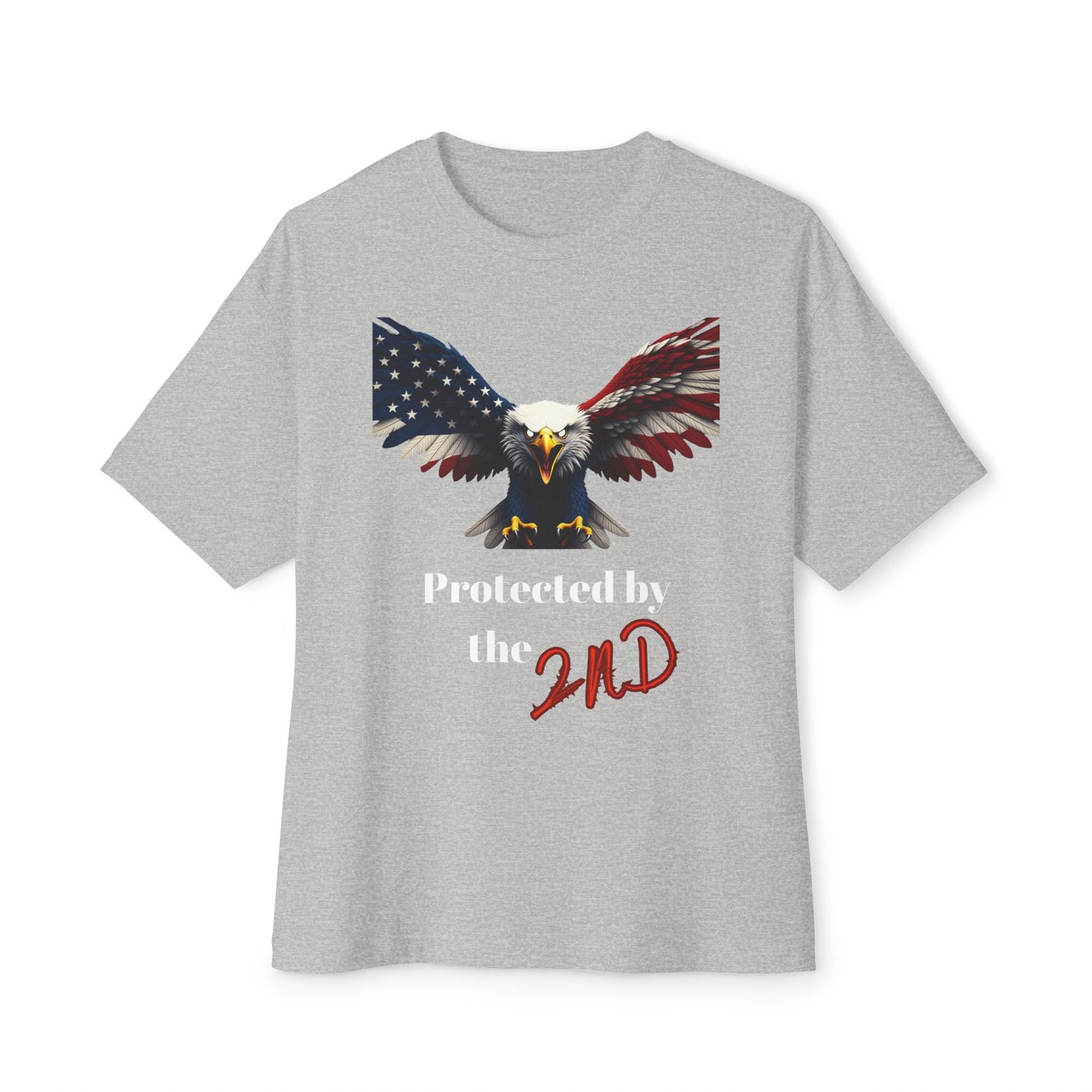 Protected By The 2nd Patriotic Eagle on a Premium Tee