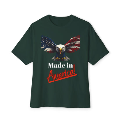 Made In America Patriotic Eagle on a Premium Tee