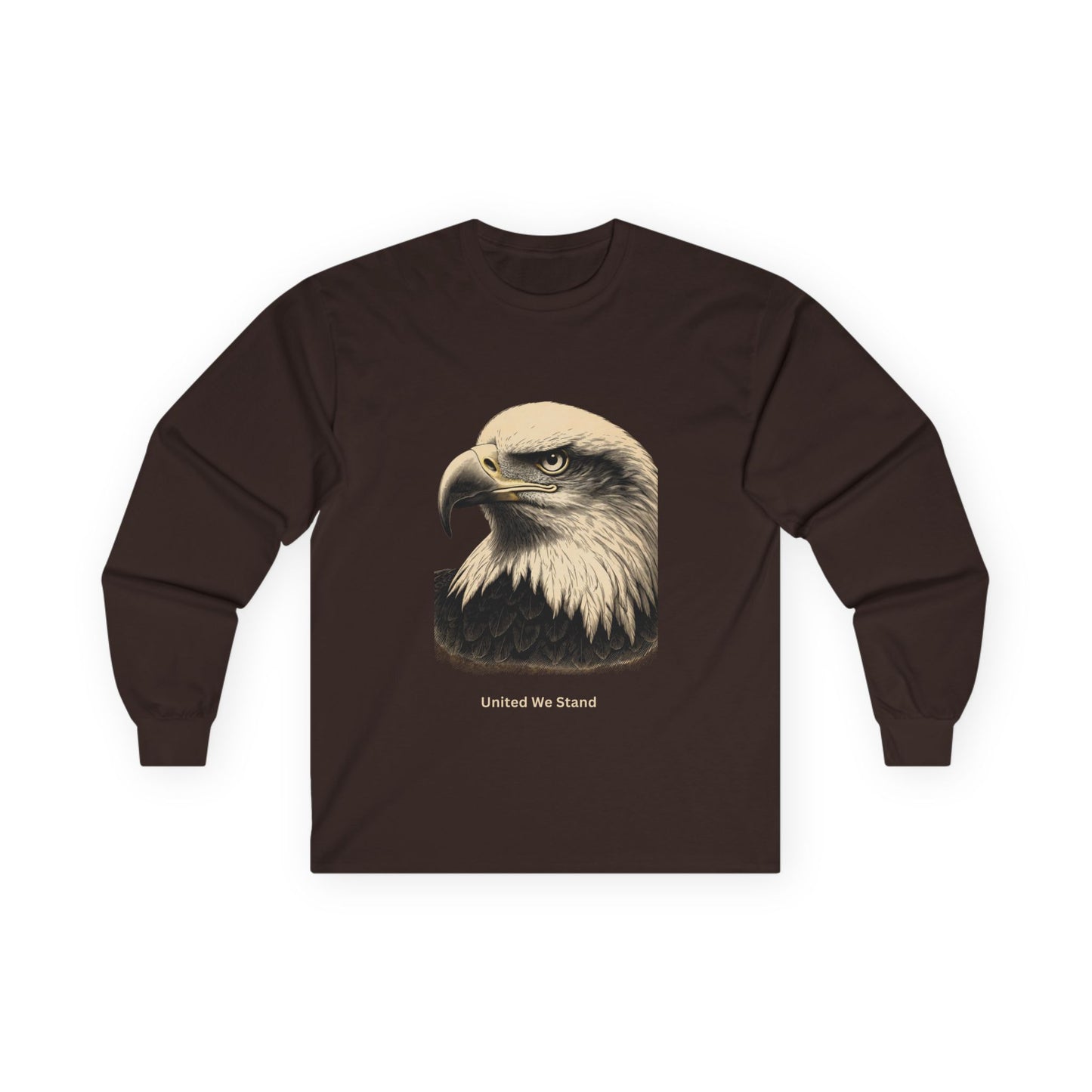 United We Stand text on a Long-Sleeve Tee
