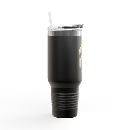 Strength in Liberty text on the muted of a  40oz Insulated Travel Mug