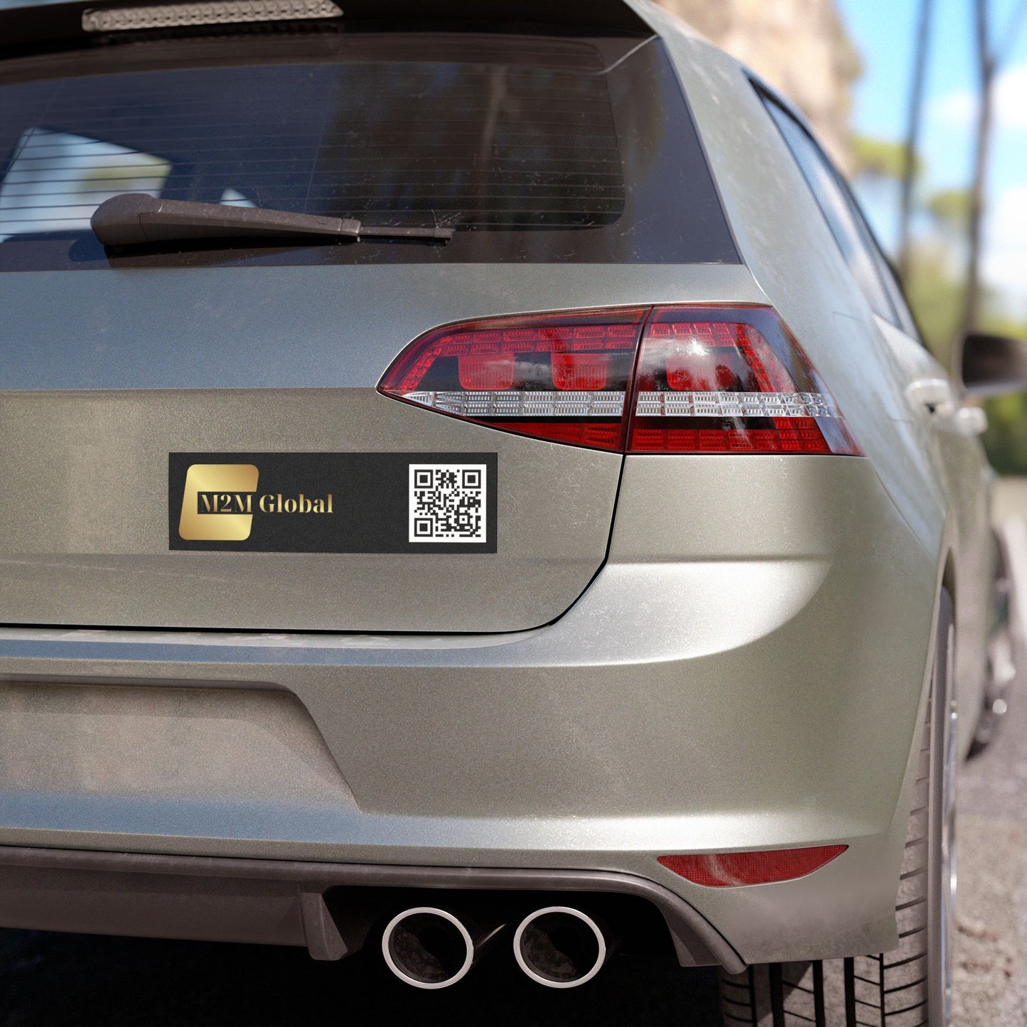 M2M Global, LLC QR code on Car Magnet