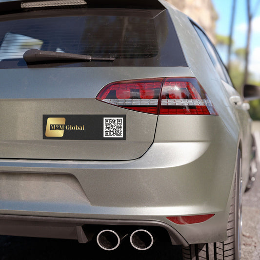 M2M Global, LLC QR code on Car Magnet