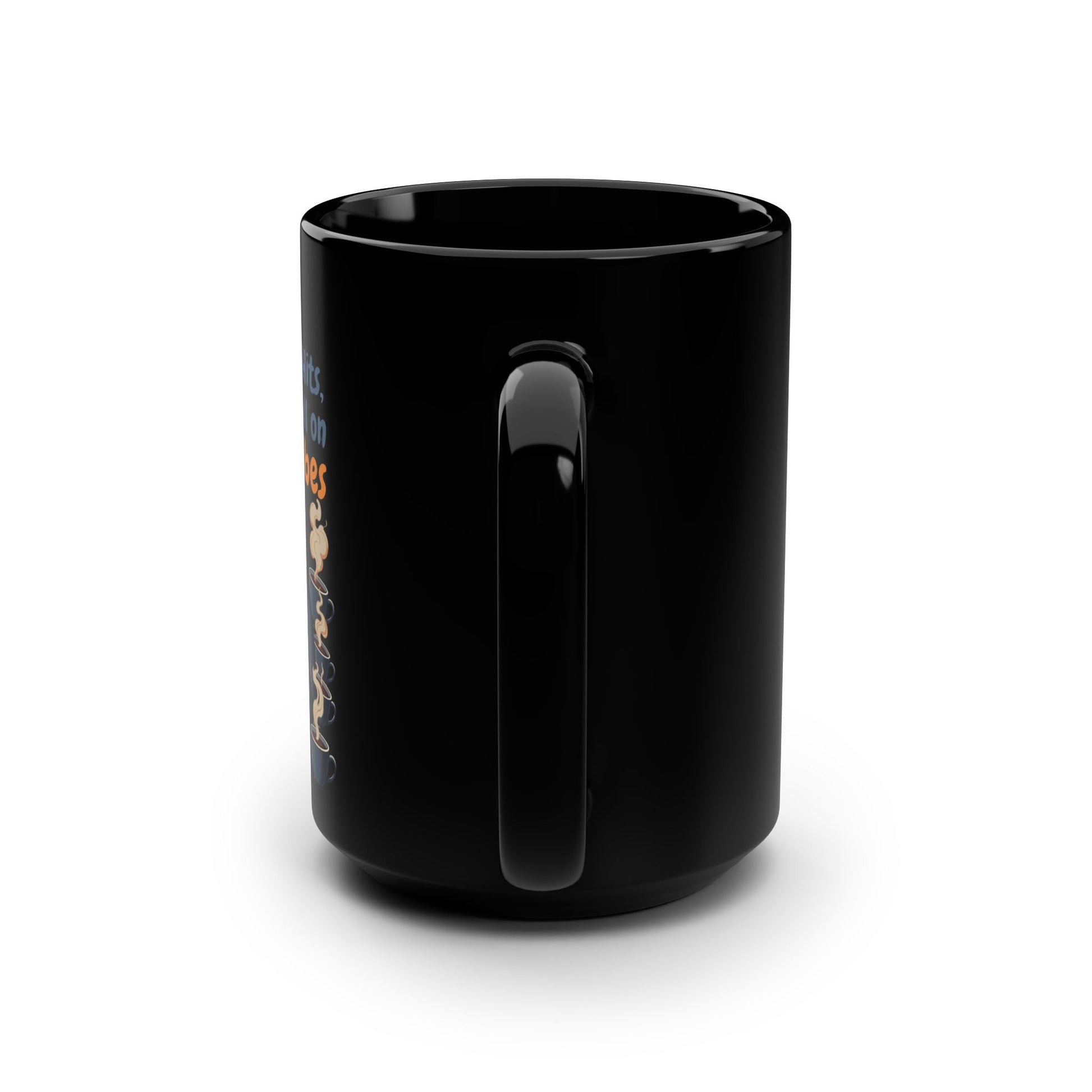 When MONDAY Hits, But You're Still On FRIDAY Vibes Penguin on a BlackMug 15oz