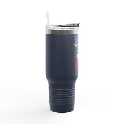 Made In America Patriotic Eagle on a 40oz tumbler