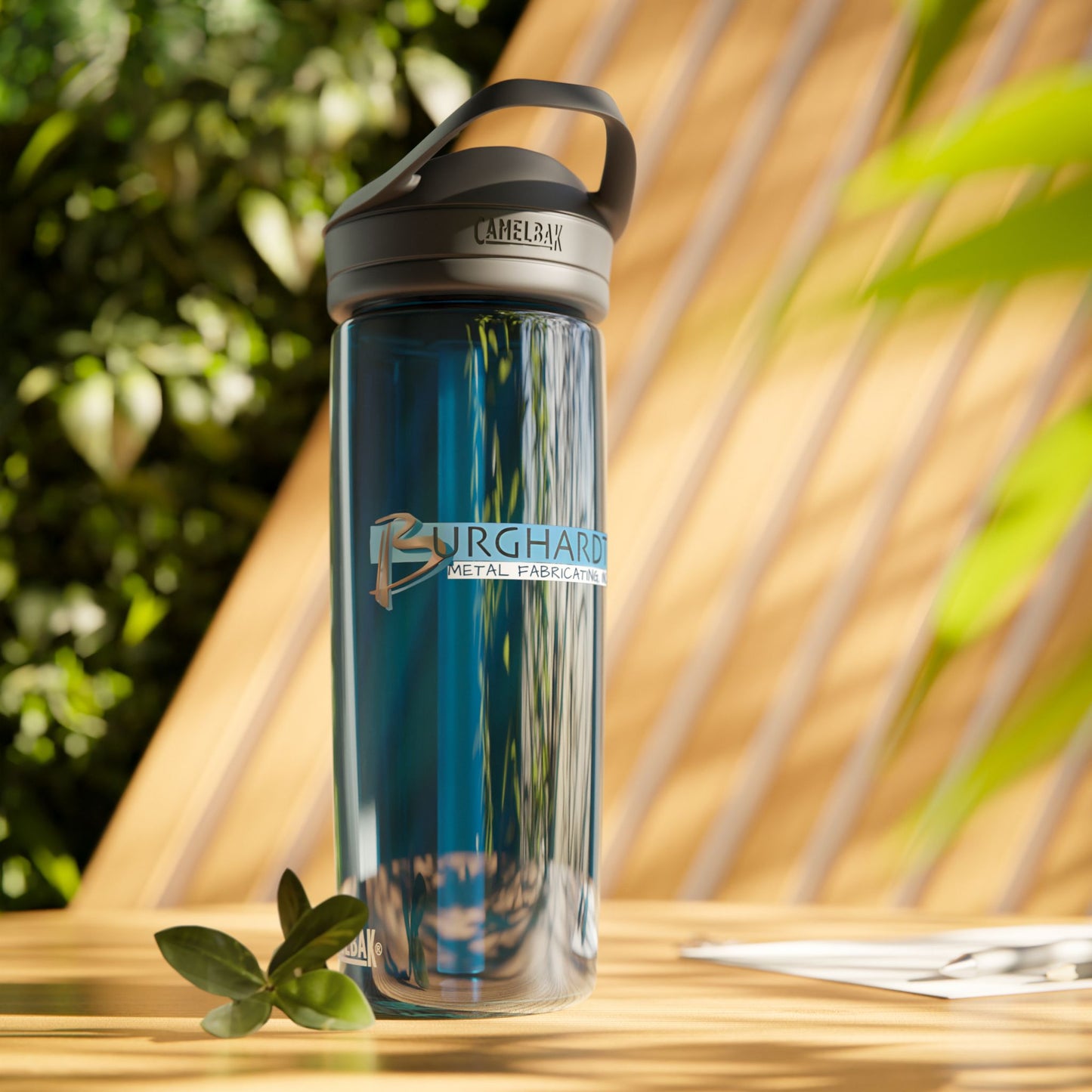 Burghardt Metal Fabricating, Inc., logo on a Water Bottle -CamelBak Eddy®