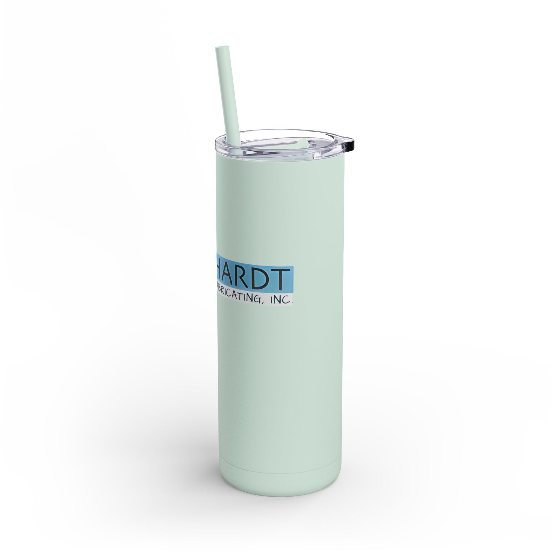 Burghardt Metal Fabricating, Inc., logo on a 20oz Insulated Skinny Tumbler
