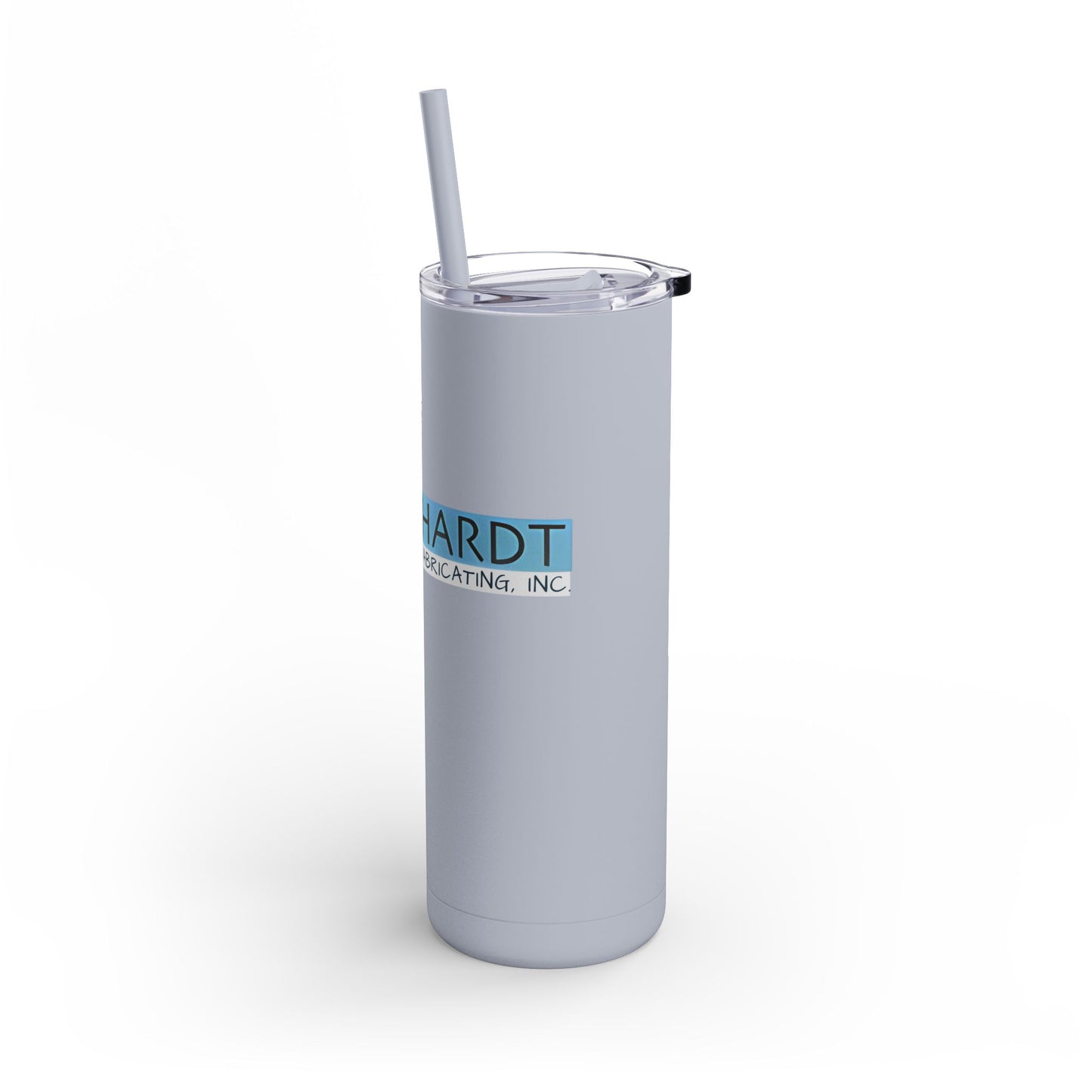 Burghardt Metal Fabricating, Inc., logo on a 20oz Insulated Skinny Tumbler