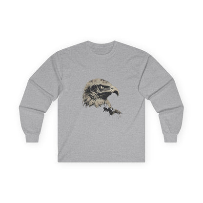 Heritage Eagle Head on a Long-Sleeve Tee