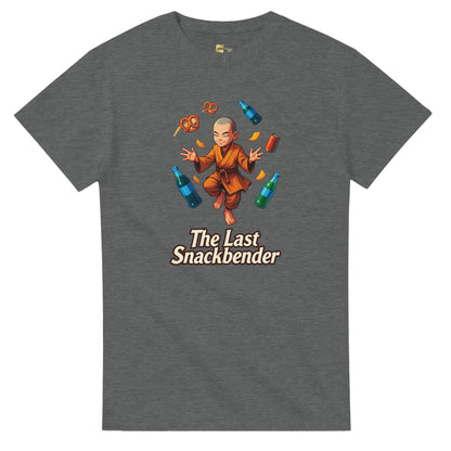 The Last Snackbender graphic design on a Heavyweight T-shirt