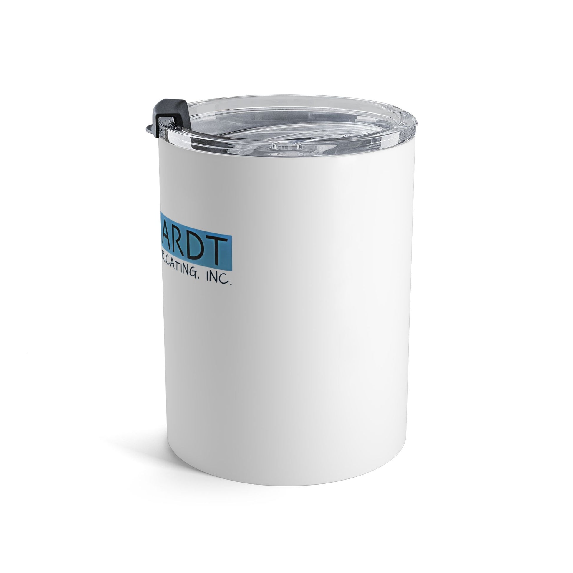 Burghardt Metal Fabricating, Inc., logo on a 10oz Stainless Steel Tumbler