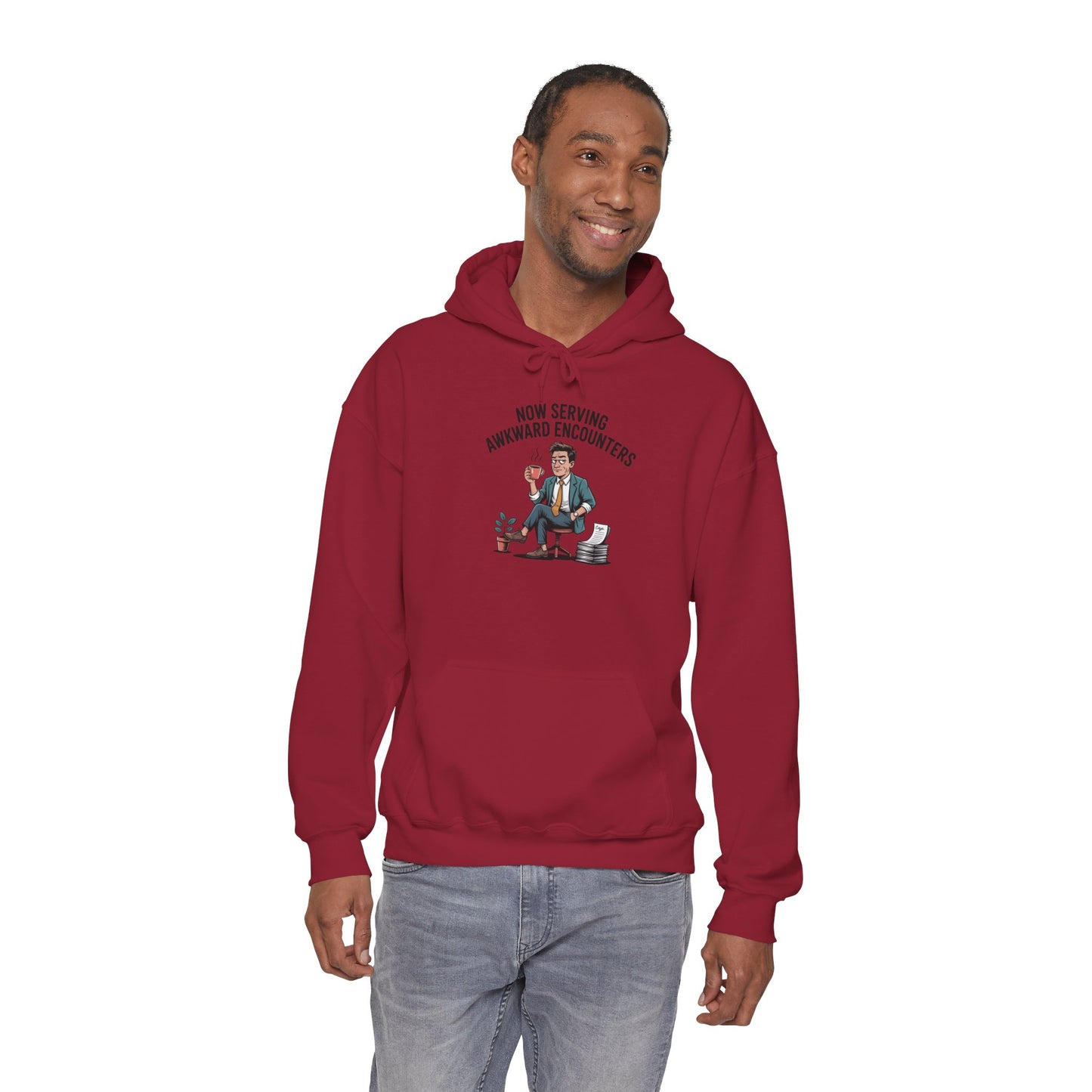 Now Serving Awkward Moments on a Pullover Hoodie