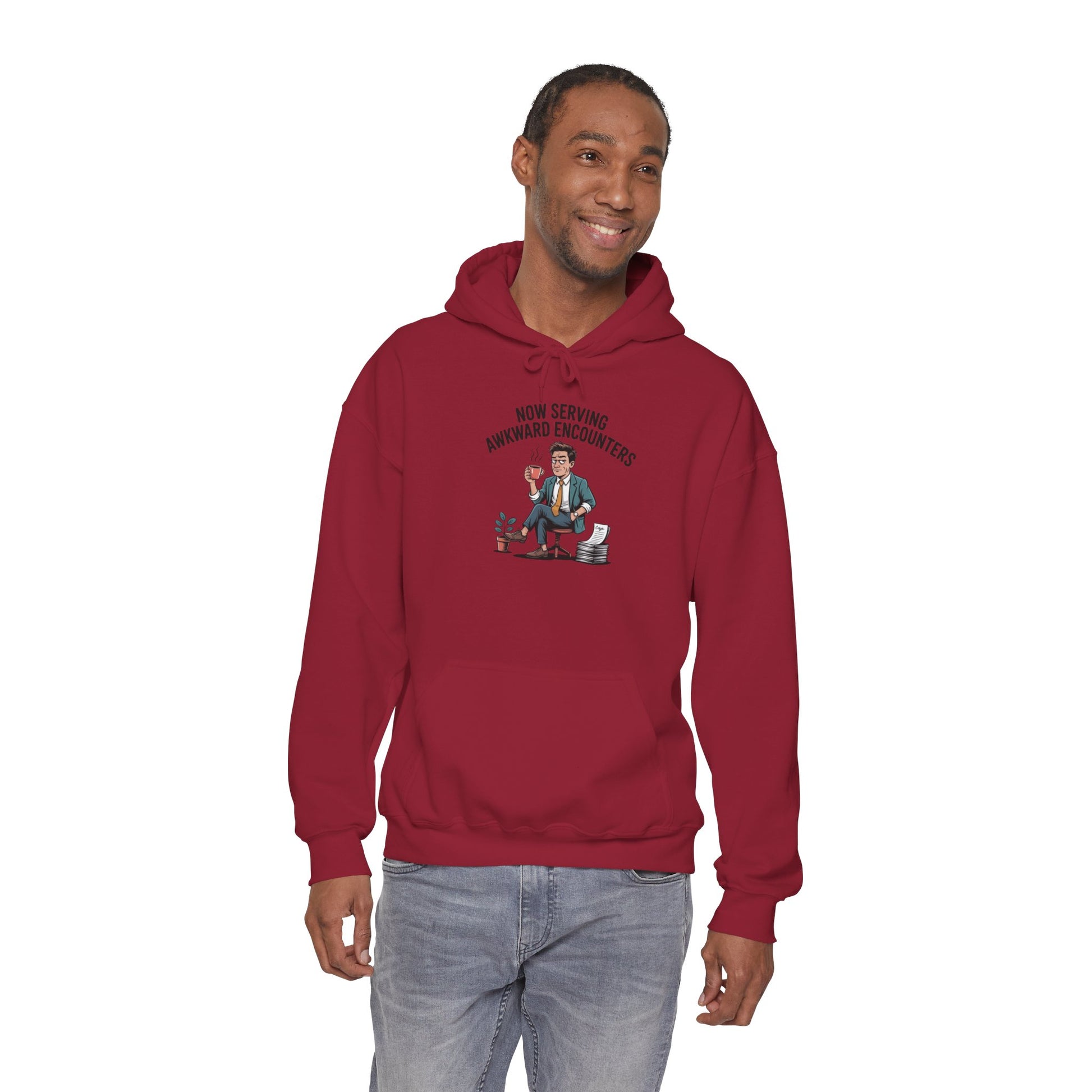 Now Serving Awkward Moments on a Pullover Hoodie