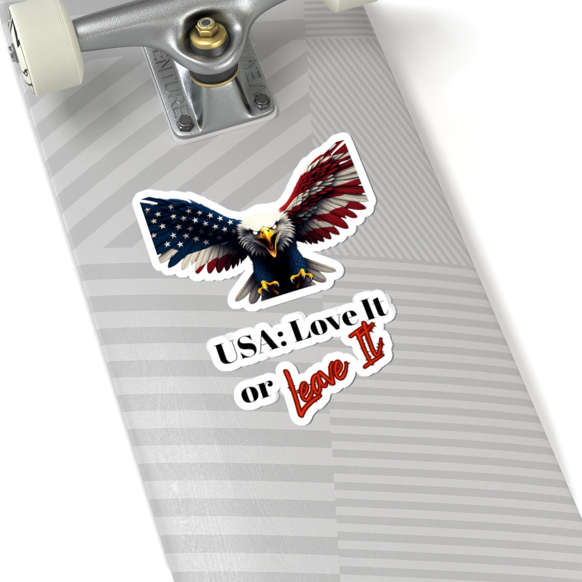 USA Love It Or Leave It Patriotic Eagle on a Kiss-Cut Stickers