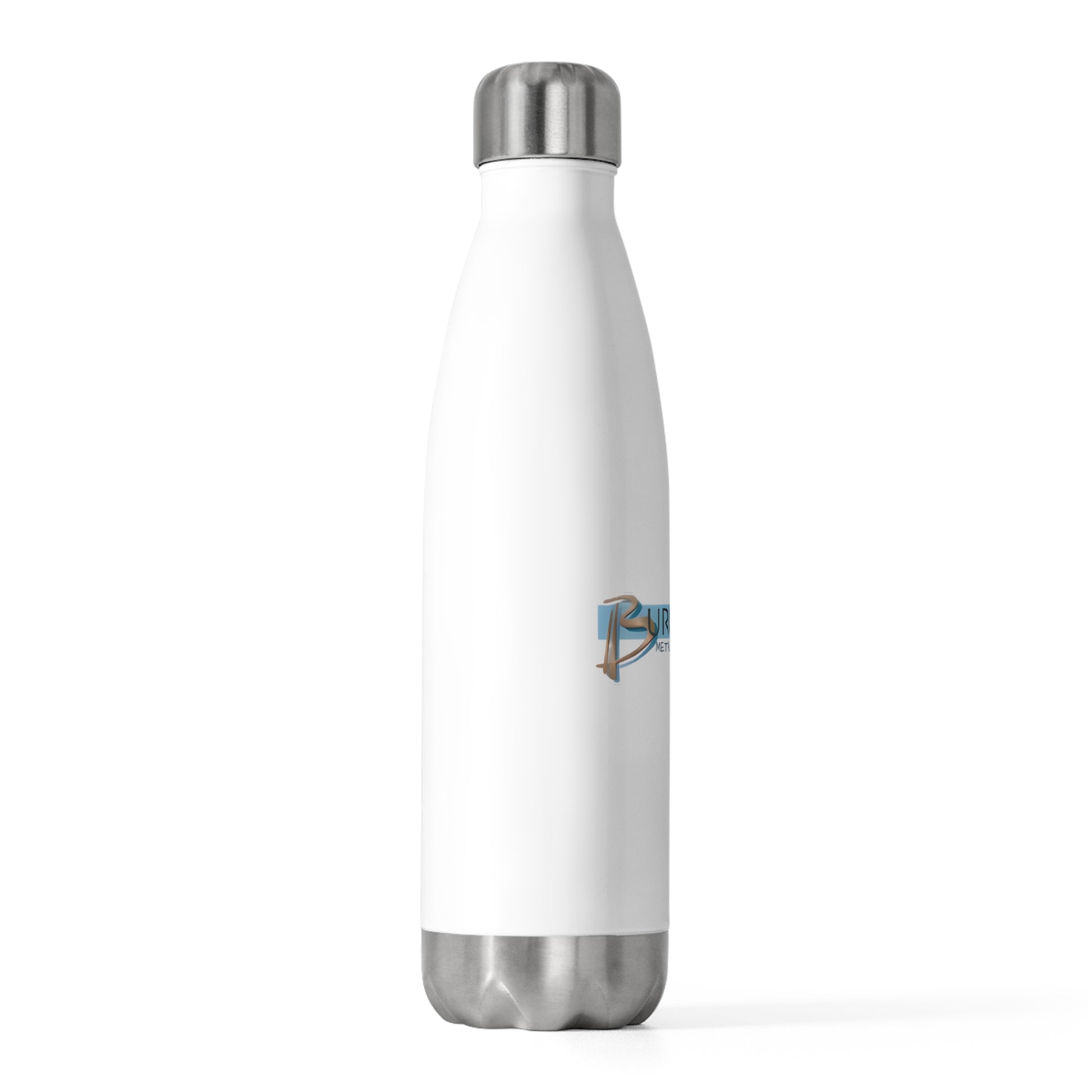 Burghardt Metal Fabricating, Inc., logo on a 20oz Insulated Water Bottle