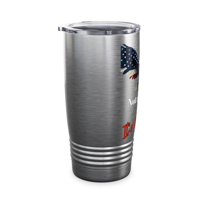 Not A Phase It's Permanent Patriotic Eagle on a 20oz Insulated Tumbler