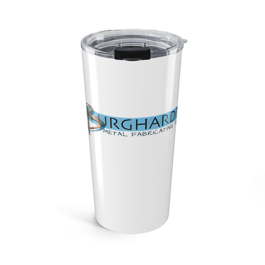 Burghardt Metal Fabricating, Inc., logo on a 20oz Stainless Steel Tumbler