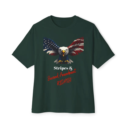 Stars & 2nd Amendment Rights Patriotic Eagle on a Premium Tee
