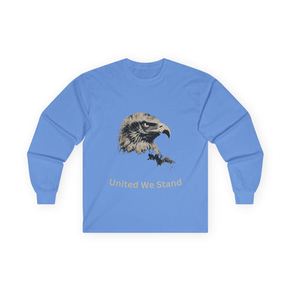 United We Stand text on a Long-Sleeve Tee