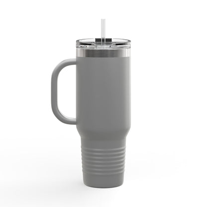 Strength in Liberty text on the muted of a  40oz Insulated Travel Mug
