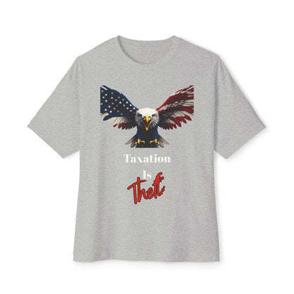 Taxation Is Theft Patriotic Eagle on a Premium Tee