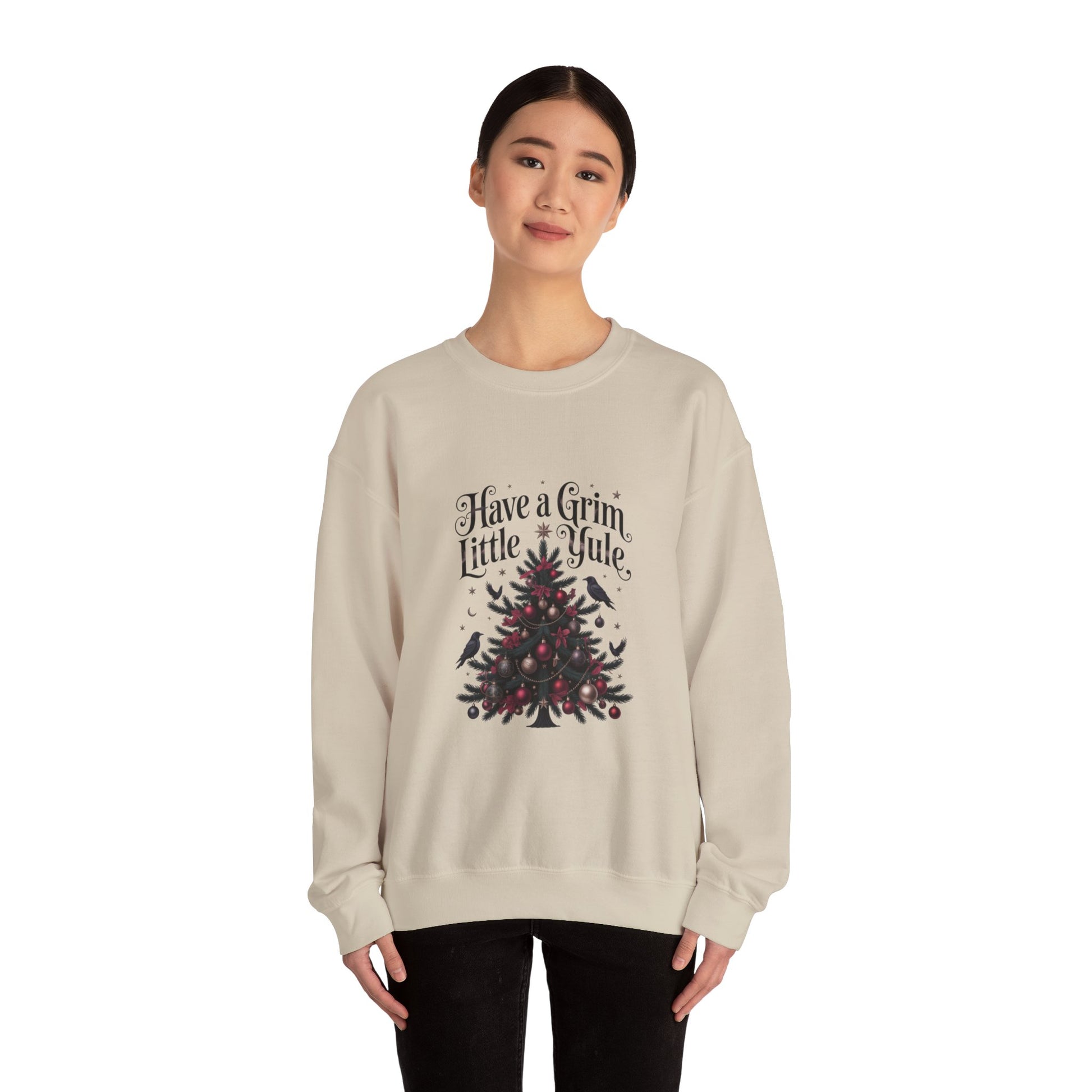Have a Grim Little Yule on a Crewneck Sweatshirt