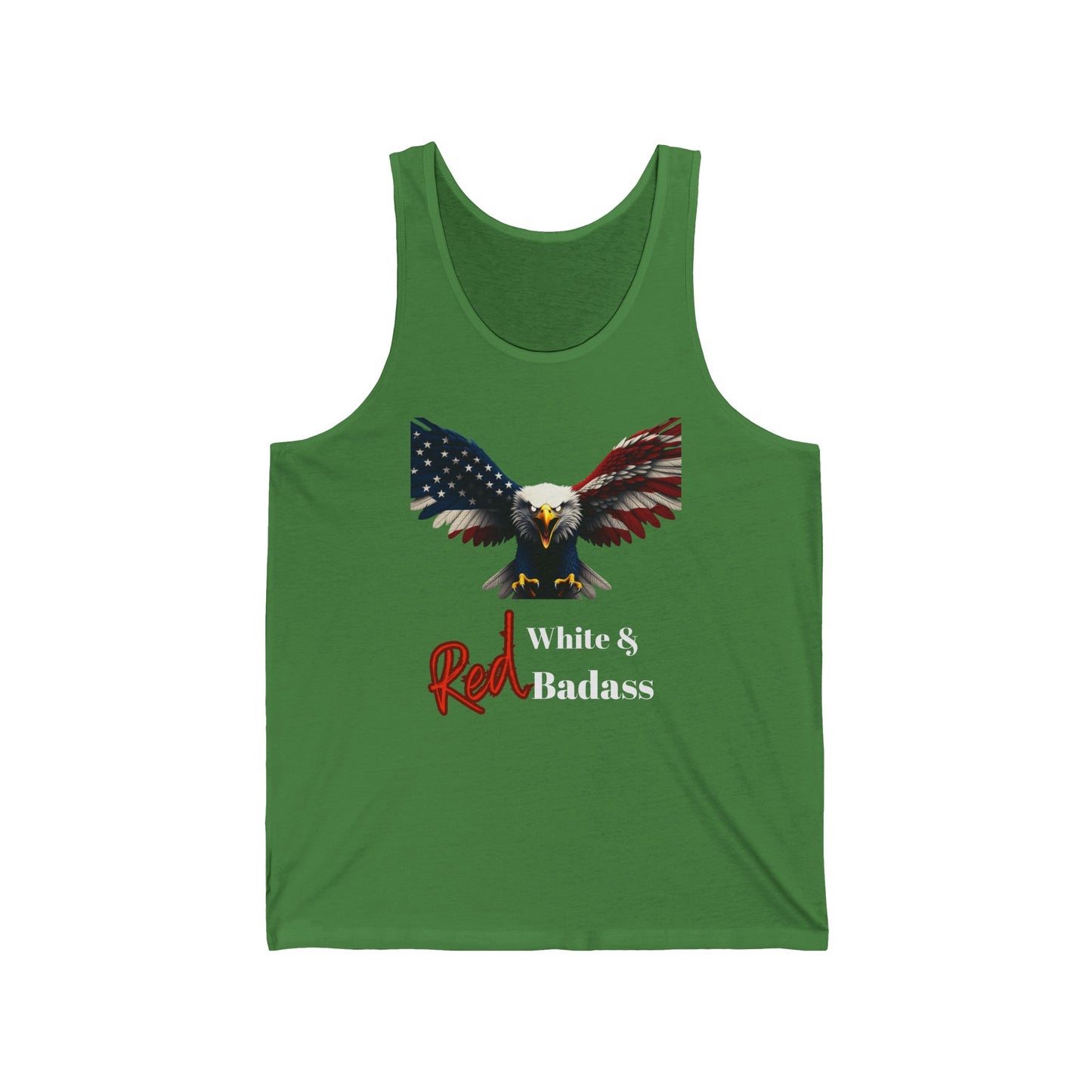 Red White & Badass Patriotic Eagle - Premium Tank Top