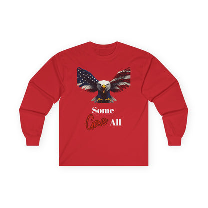 Some Gave All Patriotic Eagle on a long sleeve tee