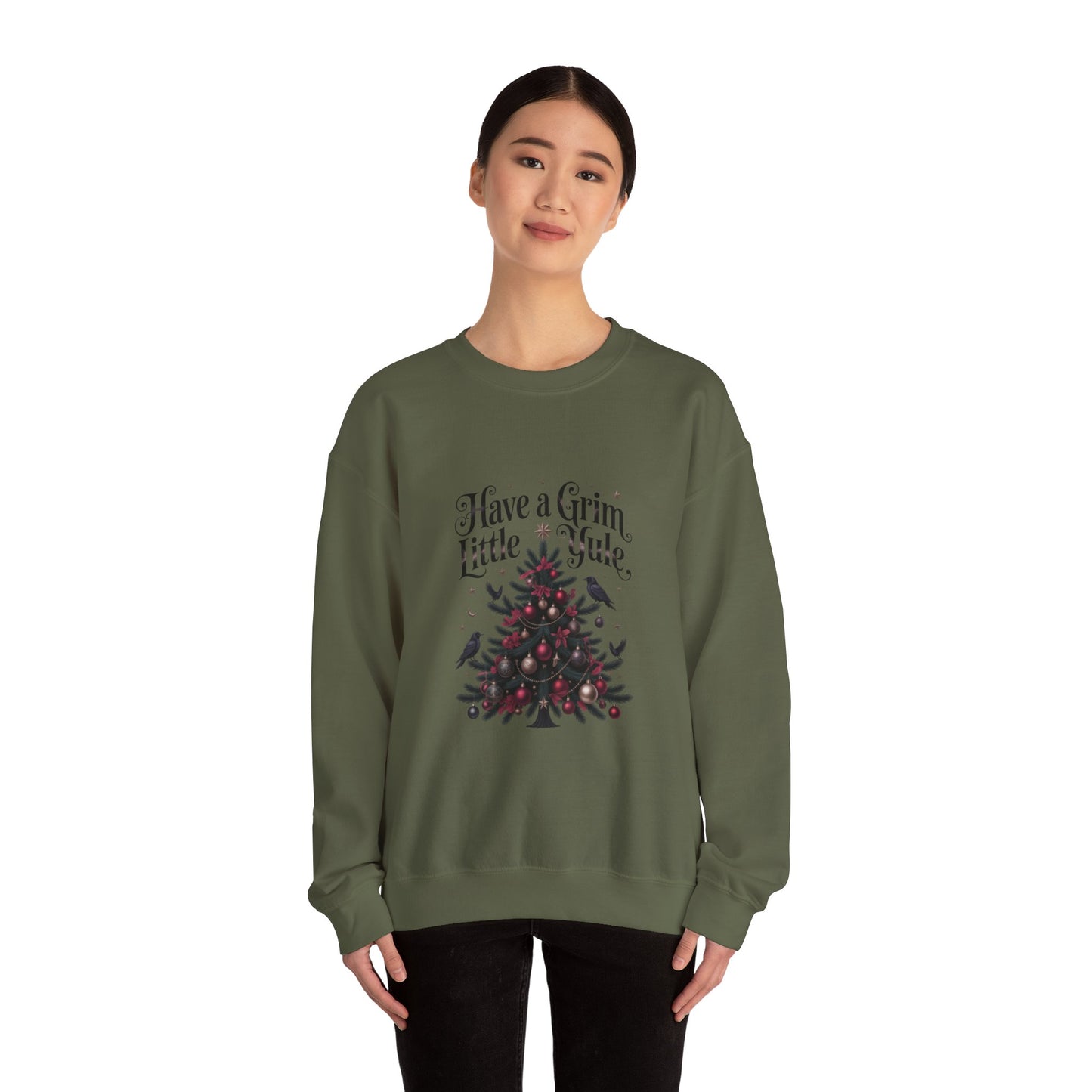 Have a Grim Little Yule on a Crewneck Sweatshirt