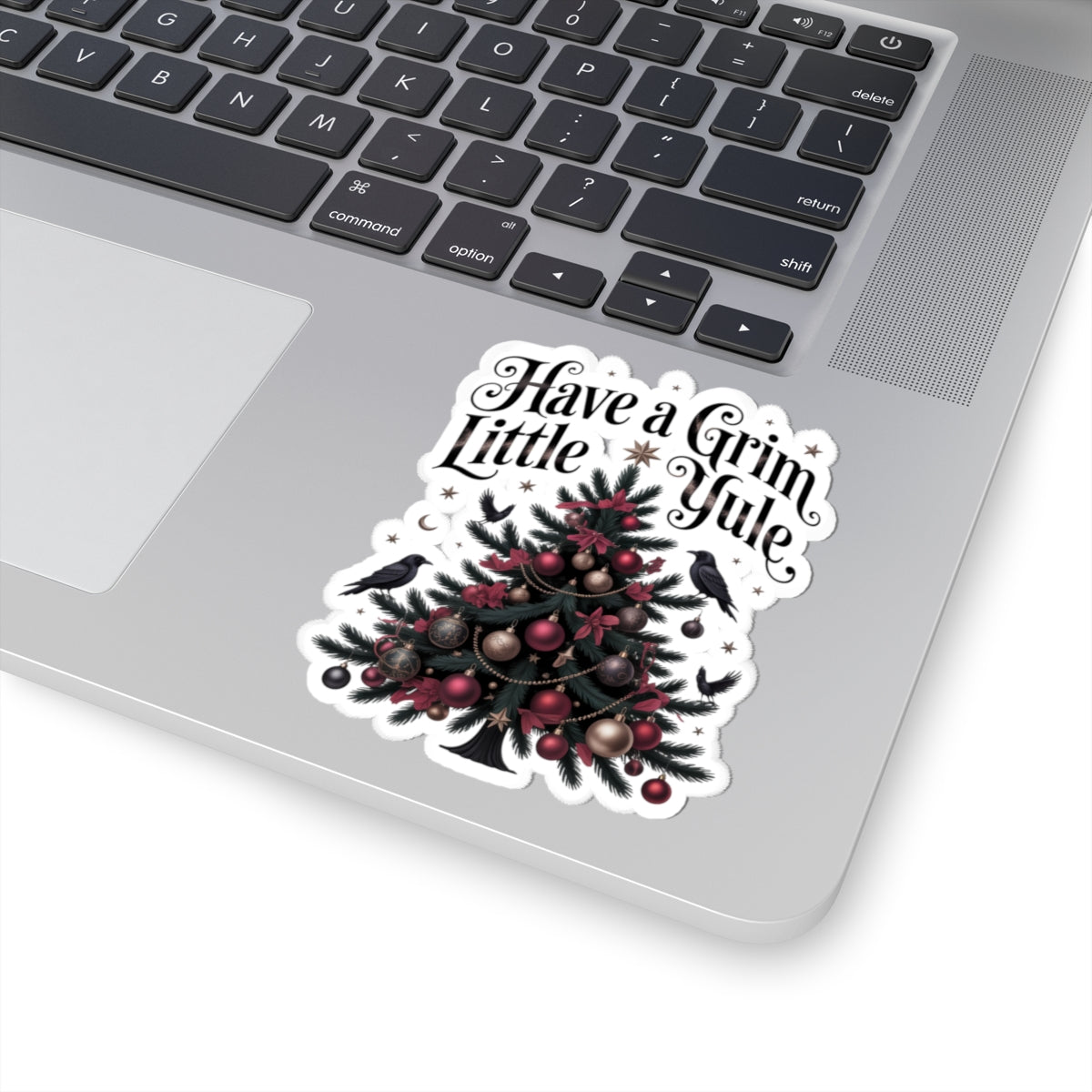 Have a Grim Little Yule on Kiss-Cut Stickers