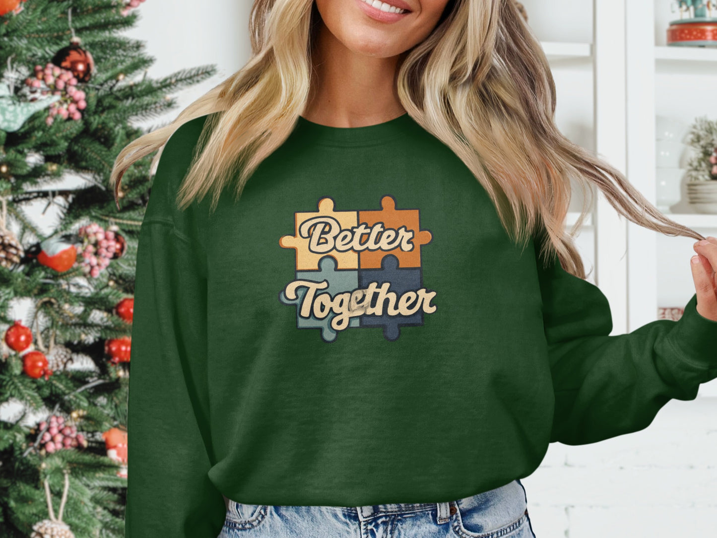 Better Together Puzzle Piece Sweatshirt Product