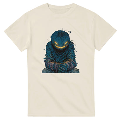 Midnight Jack-o'-Lantern on a Heavyweight T-shirt