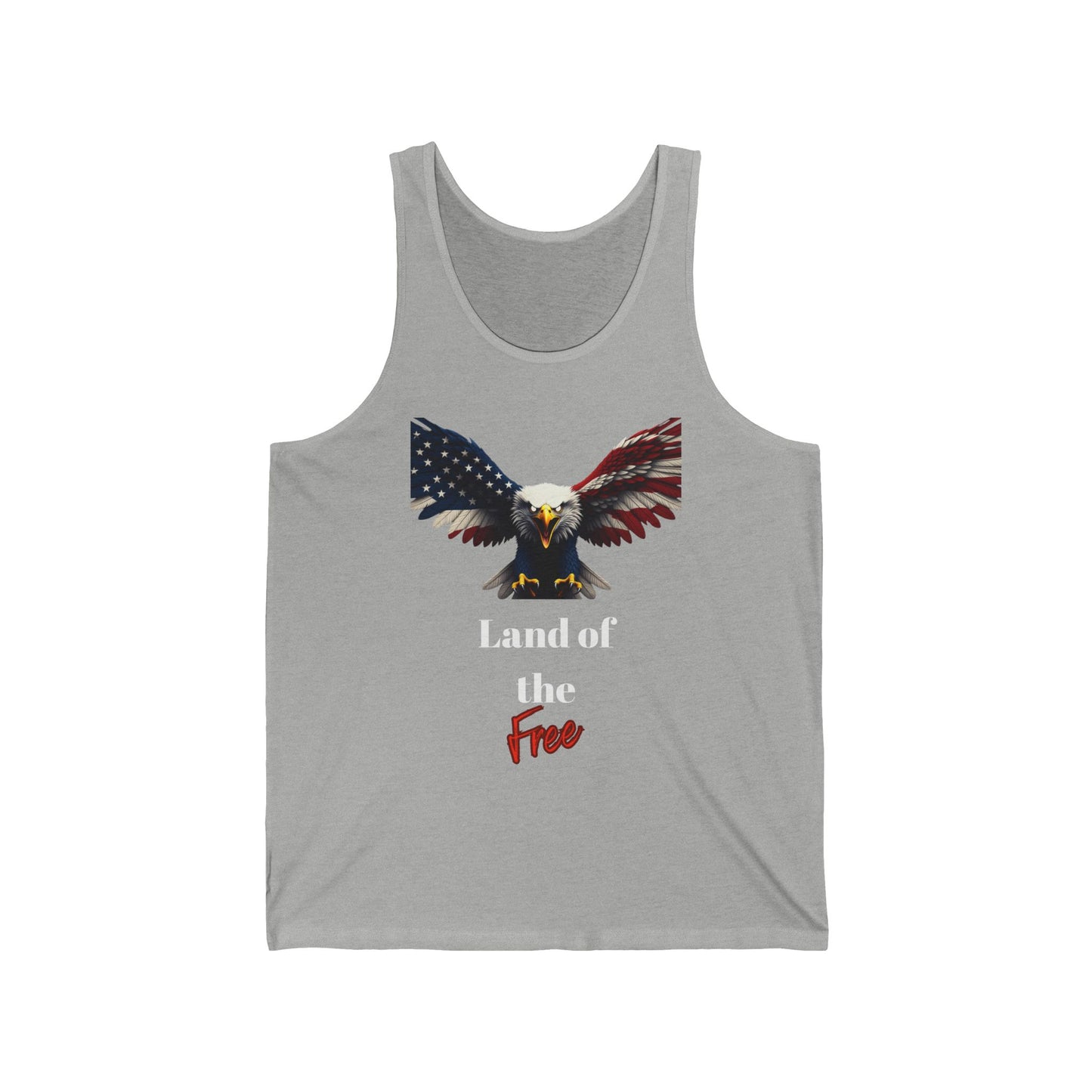 Land Of The Free Patriotic Eagle - Premium Tank Top