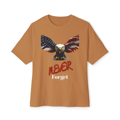 Never Forget Patriotic Eagle on a Premium Tee