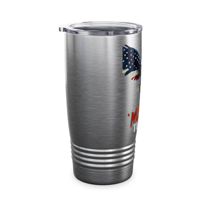 Merica. That's It Patriotic Eagle on a 20oz Insulated Tumbler