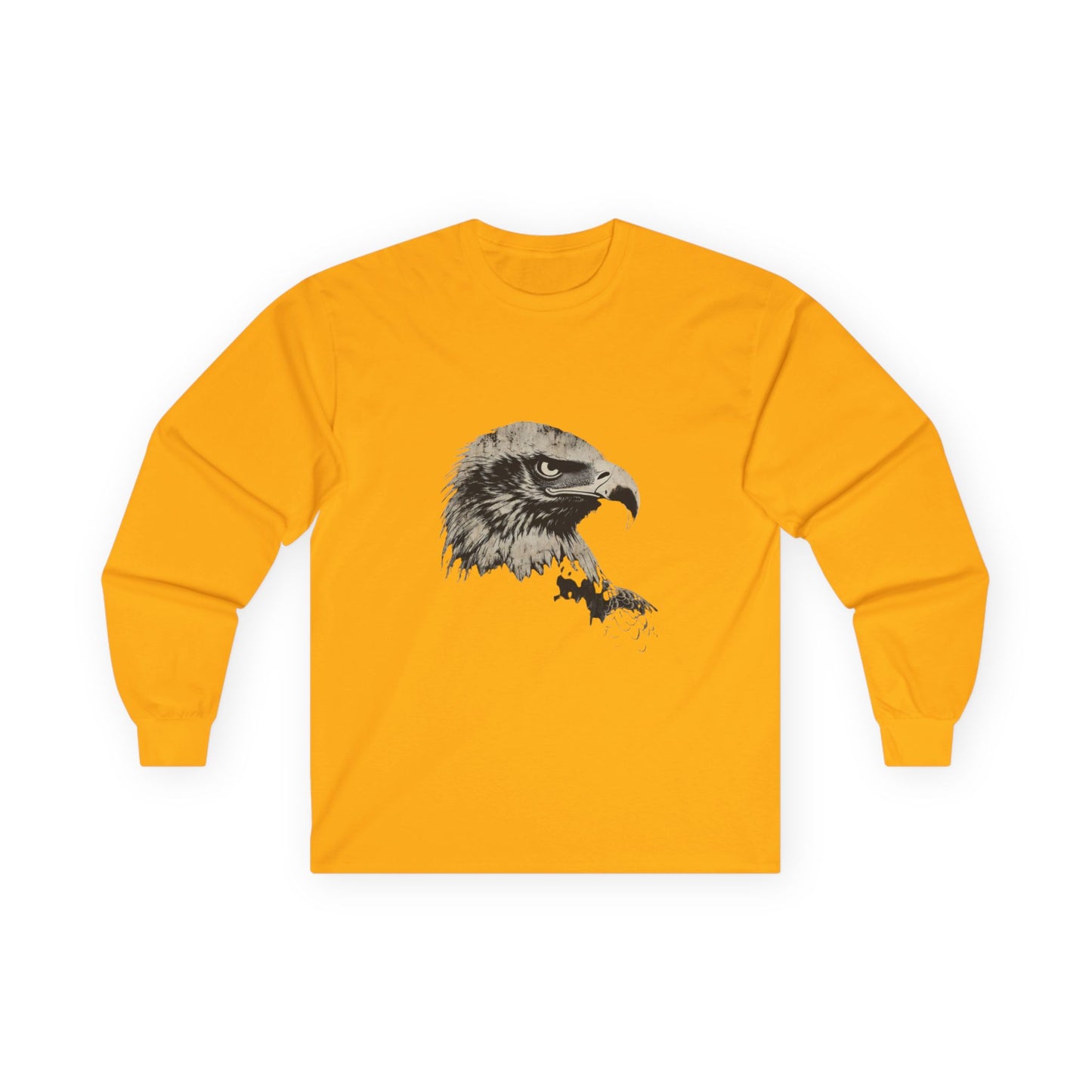Heritage Eagle Head on a Long-Sleeve Tee