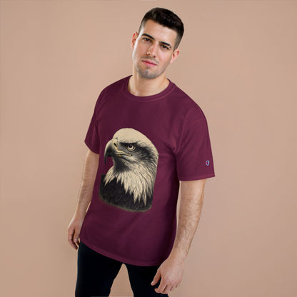 Cabeza de águila grabada – Camiseta Champion