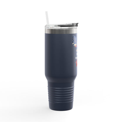 Freedom Has Talons Patriotic Eagle 40oz tumbler