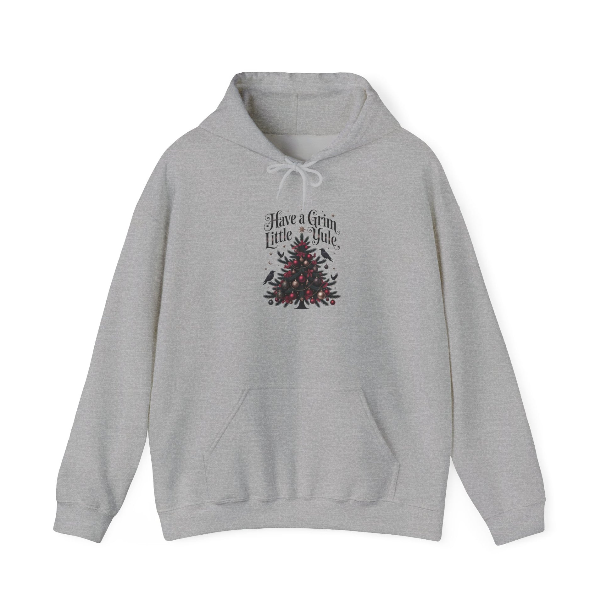 Have a Grim Little Yule on a Pullover Hoodie