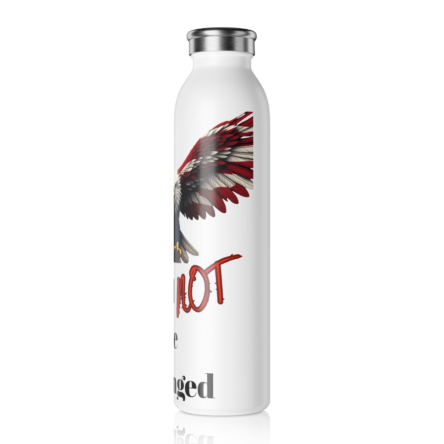 Shall Not Be Infringed Patriotic Eagle on a 20oz Stainless Steel Water Bottle